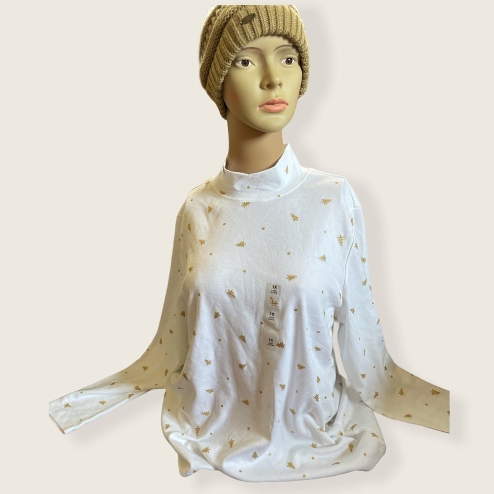 Karen Scott long sleeve - 1X, 2X, 3X